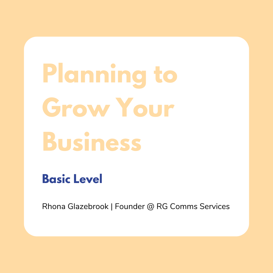 Planning to Grow Your Business